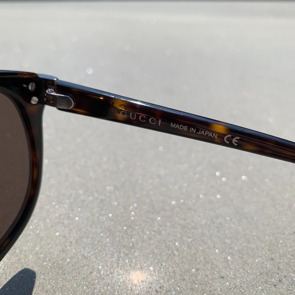 Gucci Web Logo Aviators in Havana Brown main image 6